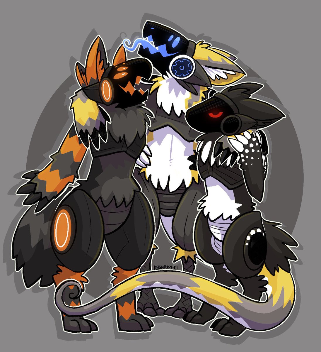 For the 3000 followers giveaway I want to make a protogen character/fursona...