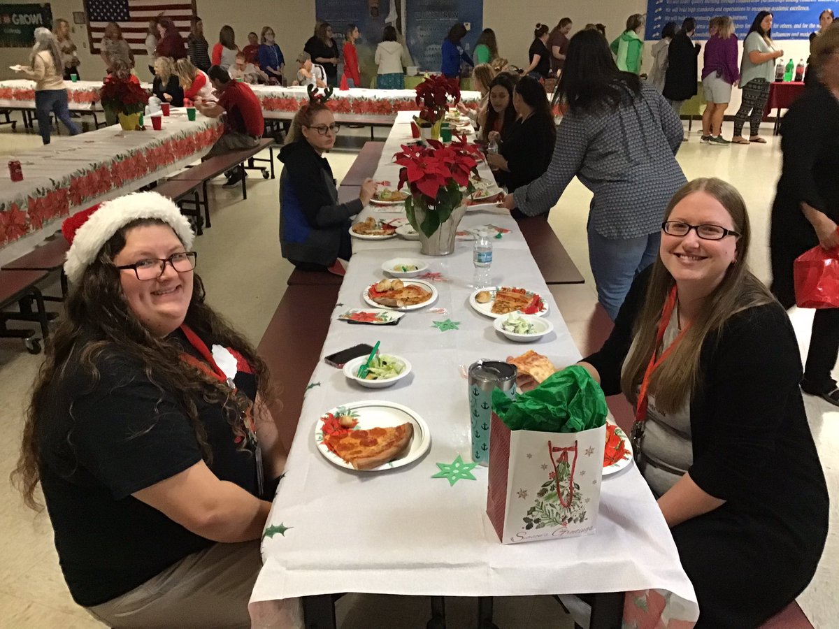 PGE Holiday Lunch!!  It’s the most wonderful time of the year.  Thank you Friends and Family!!  Gift exchange, music by Mr. Breder and laughter.  #pgestarstudents@citrusschools