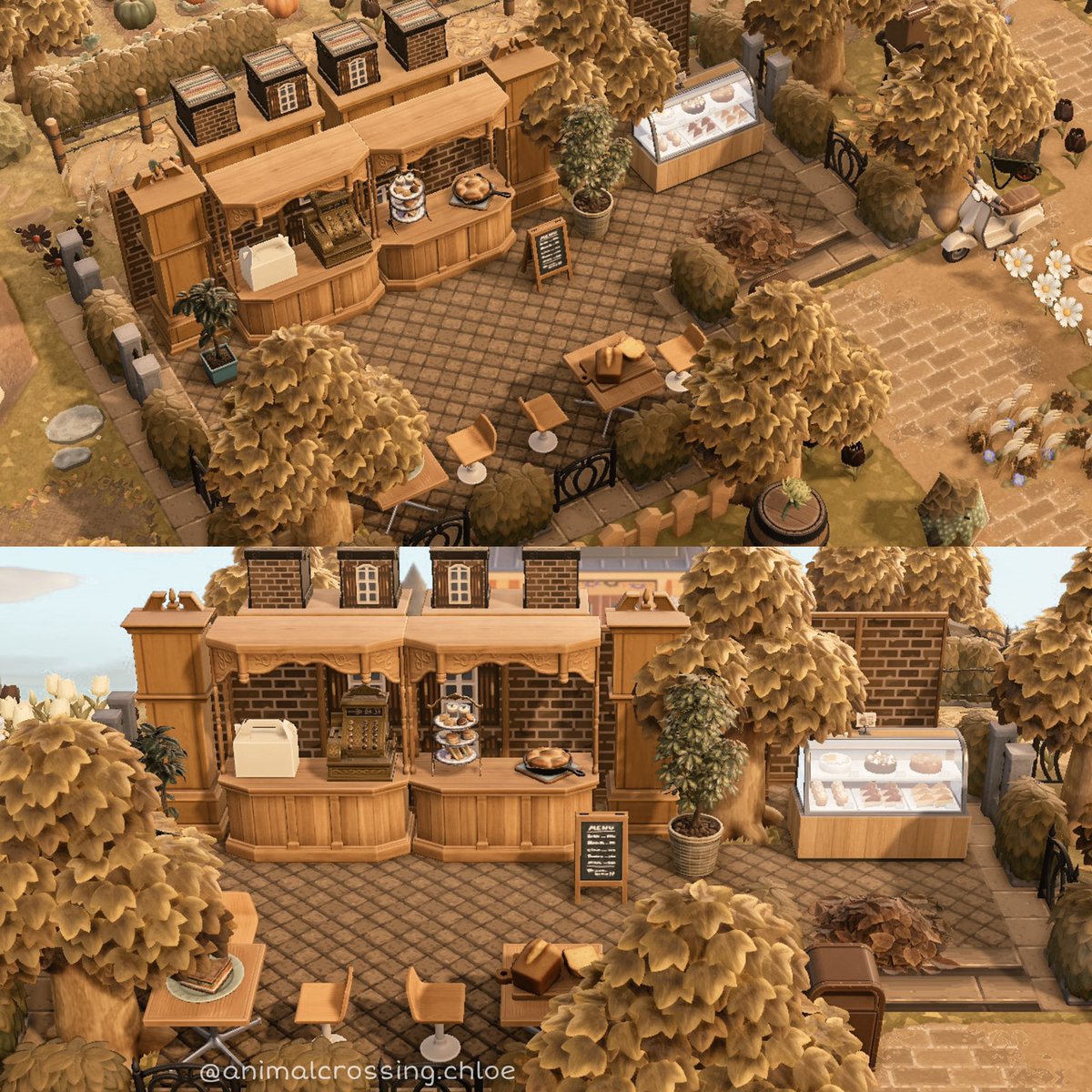 A little cafe 🧸☕️ #ACNHDesign #AnimalCrossingNewHorizons