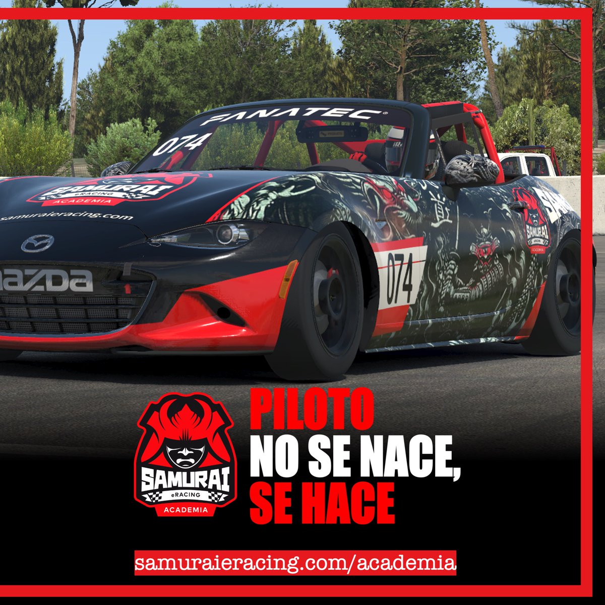 samuraieracing's tweet photo. Semana 2 #fantatec Mazda MX5 Cup #iracing. Seguimos en Japón, Okayama.
Se corre con menos calor que la temporada pasada con lo cual los tiempos son más bajos, pero da una vuelta tranquilo para calentar los neumáticos.
Entrena, mejora y por sobre todo, diviértete! #gosamurai https://t.co/Hwef7FzGhP