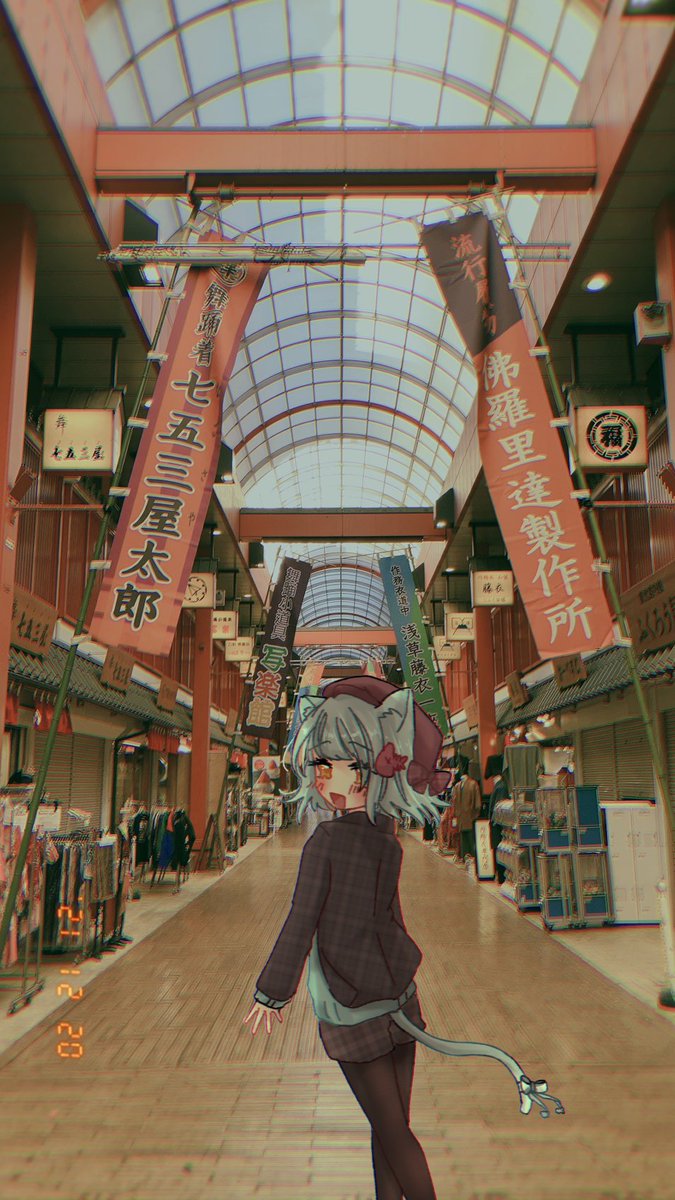 shirone_illust's tweet photo. 浅草おでかけ https://t.co/3dUHInbDuk