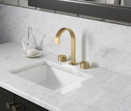 Sleek lines with a mixture of rounded edges make the Purist #KitchenCollection elegant and timeless. Visit bit.ly/3EdY5zL to learn how we can enhance your faucet and fixtures. #Kohler