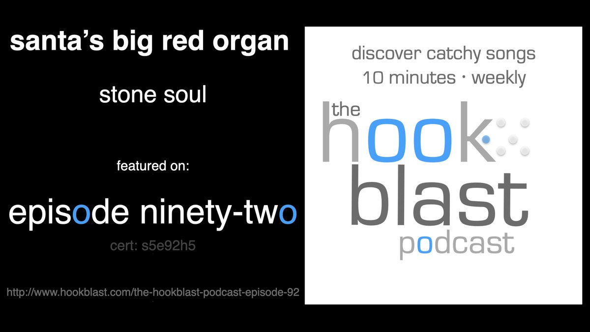 Any <a href="/HammondUSA/">Hammond USA</a> fans out there? This funky holiday jam from <a href="/stonesoulmusic/">Stone Soul</a> imagines Santa himself a ripping Hammond B3 player! "Santa's Big Red Organ" is featured on Episode 92 of #TheHookblastPodcast bit.ly/3ySssKo #NewMusic #JustTheHooks
