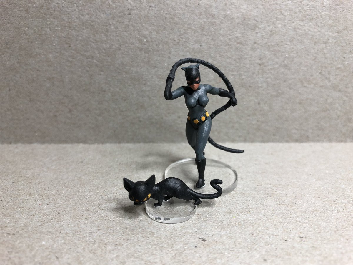 Been painting up some of the #Batman figures from <a href="/IDWGames/">IDW Games</a> this week. #miniaturemonday #boardgames