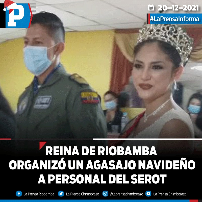 SomosLaPrensaEc's tweet photo. La #reina de #Riobamba logró llevar a cabo este sentido homenaje de manera independiente. A cada uno de las y los trabajadores del #SEROT se les entregó una canastilla con productos de primera necesidad.
Detalles en: https://t.co/RLi0w4DJrQ
#LaPrensaInforma https://t.co/GqDuyyQpgQ