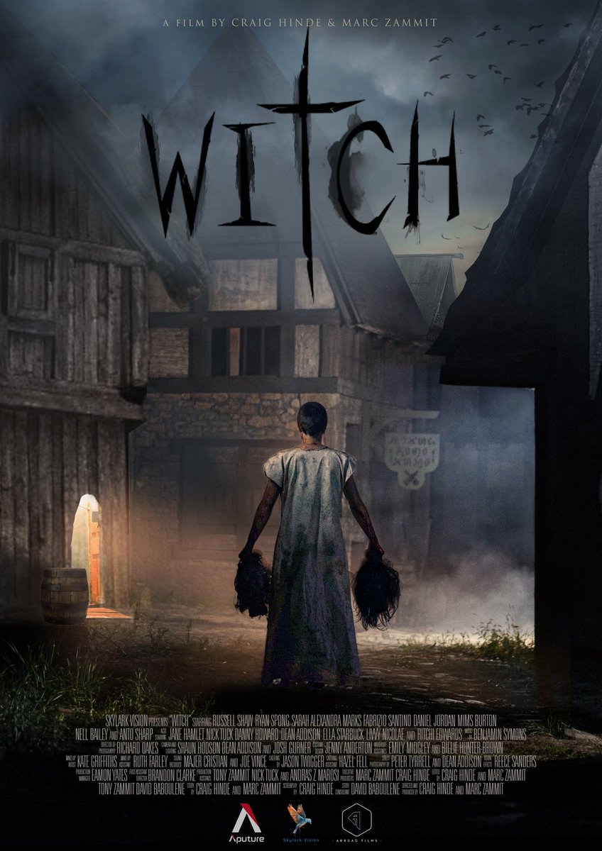 Fantasy/Horror/Thriller
Witch - Dawnbrook, UK in 1575, William must prove the innocence of his wife Twyla, accused of being a witch. William must hunt down the real witch if Twyla is to be spared, but unearthly events make them doomed.
<a href="/WitchMovie1/">Witch Movie</a> IMDB imdb.com/title/tt151501…