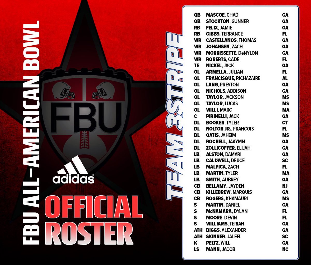 Good luck to @FBUAllAmerican playing tonight, I will be 👀, our team 2022 3stripe roster was loaded with Georgia athletes , my guys @Mr_DanielMartin @DamariAlston @aubreyCsmith503 @realdevinmoore3 @qfromtheville @jaydenknows_ & I are seen resting on the sidelines #playmaker