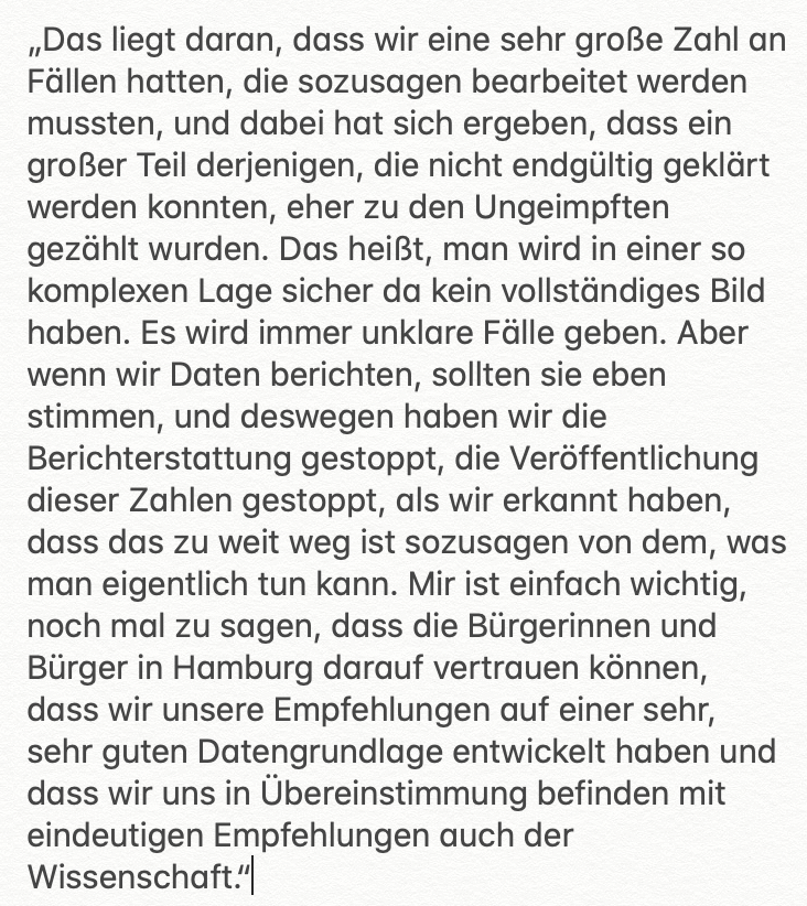 Tim_Roehn's tweet photo. Im #NDR-Interview wurde Hamburgs Erster Bürgermeister @TschenPe heute gefragt, wie das mit der Ausweisung von falschen Inzidenz-Zahlen passieren konnte.

Seine ungeschnittene Antwort siehe unten. 

🧐🧐🧐

// @welt https://t.co/QBJuBVBEwN