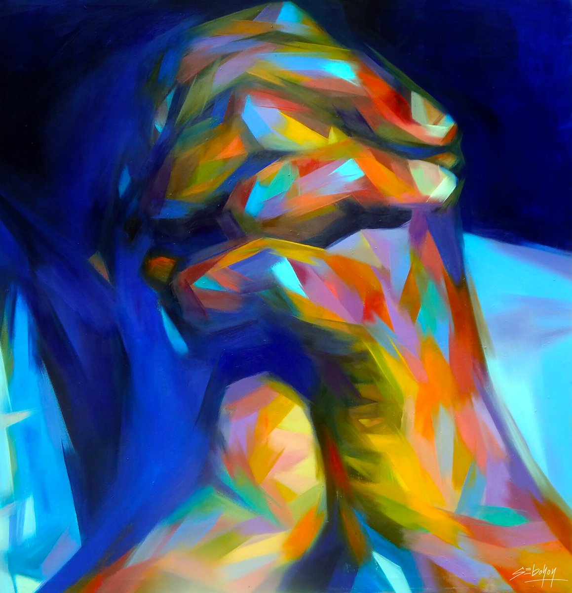 "Reach Out"
We sing praise when blessings are new. We sing praise when feeling blue. We sing praise for all the hues of you.
Oil on canvas
Comment something you are manifesting for 2022