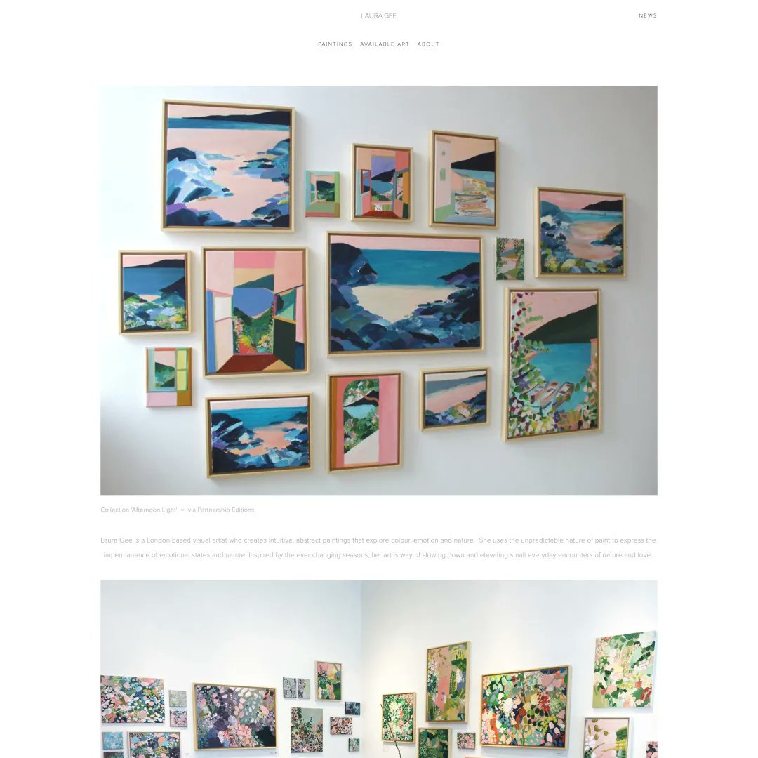 p_folios's tweet photo. 💙🕶
𝐏𝐨𝐫𝐭𝐟𝐨𝐥𝐢𝐨 𝐨𝐟 𝐭𝐡𝐞 𝐝𝐚𝐲: Laura Gee 
𝐓𝐢𝐭𝐥𝐞: Visual Artist
𝐁𝐮𝐢𝐥𝐭 𝐰𝐢𝐭𝐡: @Squarespace
𝐒𝐭𝐲𝐥𝐞𝐬: Multiple Page, Sans Serif, Duo Color, UI Interaction, Simple, Newsletter

𝐕𝐢𝐬𝐢𝐭: https://t.co/F2NDP10MjC https://t.co/pa9CG2eFRo