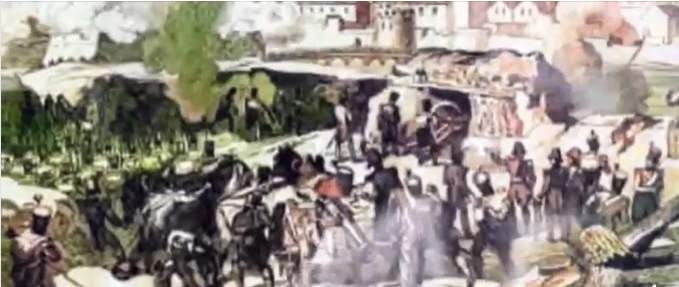 asocsitios's tweet photo. El 20 de diciembre de 1808, Zaragoza fue de nuevo sitiada por la unión de los cuerpos del general Moncey y del mariscal Mortier, llegando a un total de treinta y un mil hombres. El ejército sitiado era de cincuenta mil hombres, tanto soldados como civiles. #SitiosdeZaragoza https://t.co/AfKhcjt553