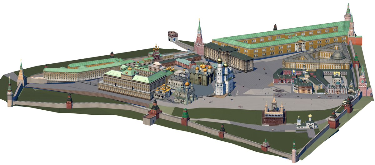 3D Кремль / 3d model of Kremlin cih.ru/wp/bld/2021/12… #architecture #3dmodeling #3Dcity #Kremlin #Moscow #Кремль #lowpoly #Чудов