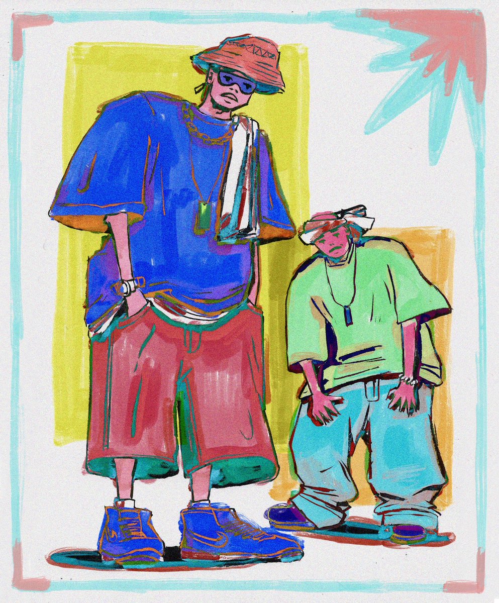 microshaz's tweet photo. sum silly dudes, colored digitally https://t.co/Rs8ebDWdvY