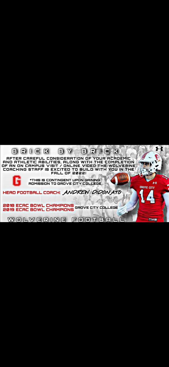 Thankful to receive an offer from Grove City Football!@coachkendall_