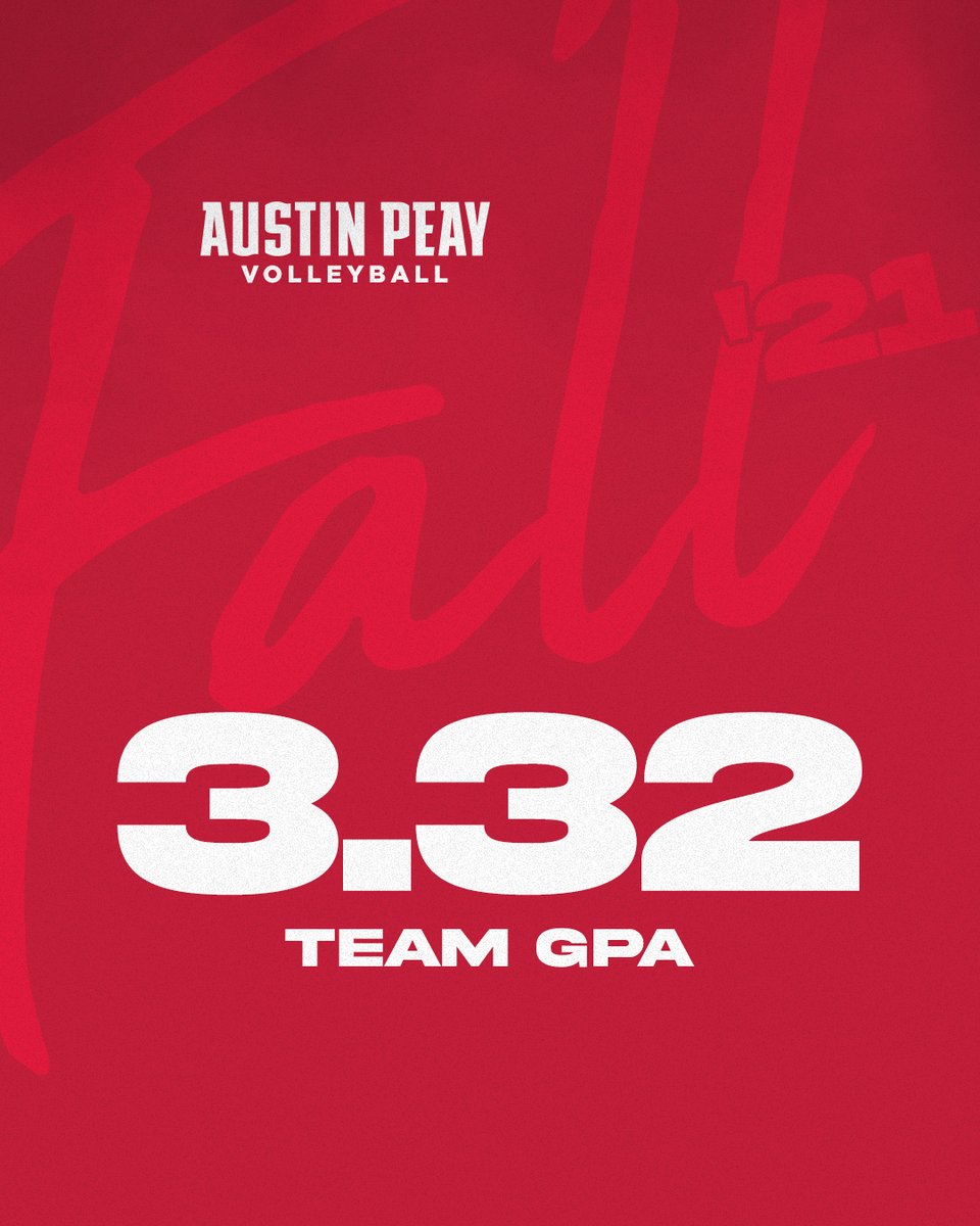 The Govs continue to 𝙚𝙭𝙘𝙚𝙡 in the classroom with their 17th-straight semester of a 3.0 or better GPA! 🎩🏐📚

🗞️ -->  bit.ly/GovsF21GPA

#LetsGoPeay