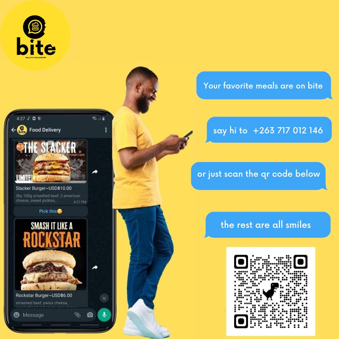 bite_chatbot's tweet photo. Try Bite😋. Easy .Fast .Convenient. https://t.co/QD9bPSnCwk