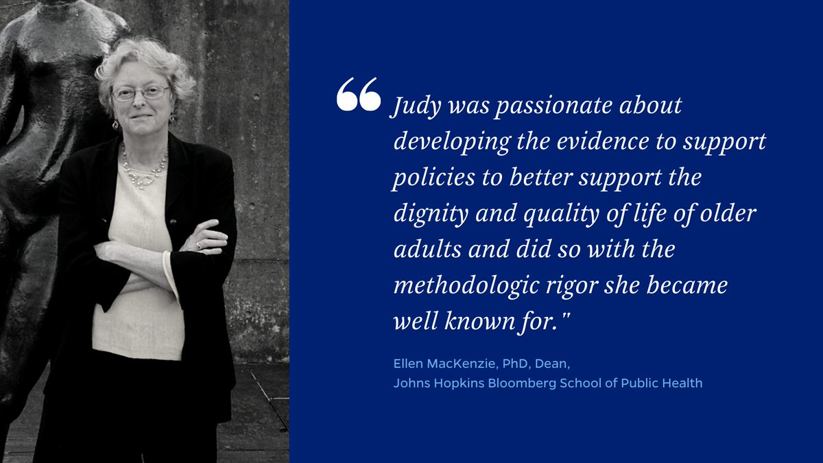 Family, friends, and colleagues will gather virtually to honor Judy Kasper, PhD, Professor in @JHSPH_HPM on 1/18 at noon ET. The event will highlight the many contributions Judy made to science, mentorship, and more.🔗eventbrite.com/e/honoring-the…