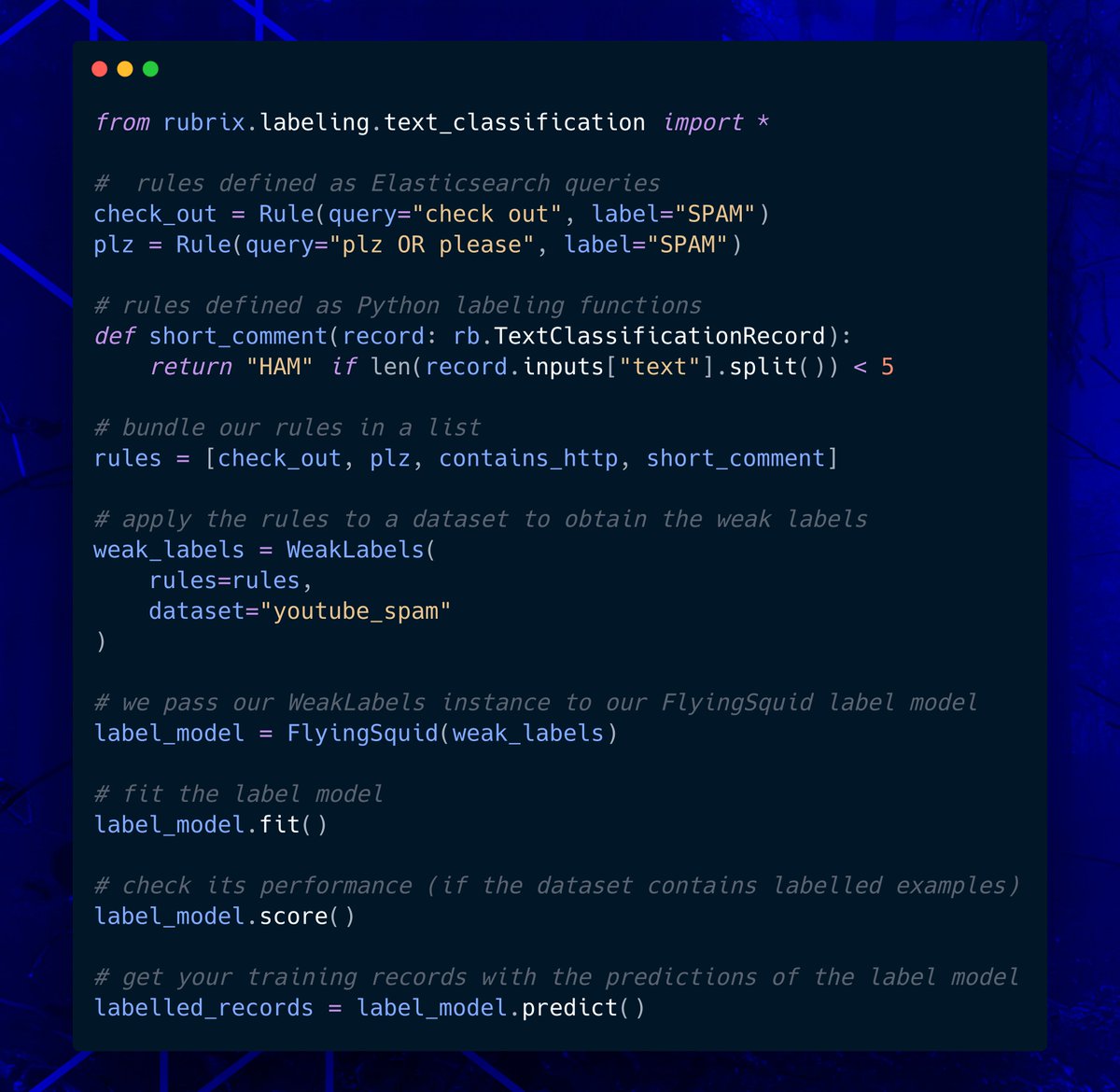argilla_io's tweet photo. Building a text classifier with Flyingsquid it's never been easier

Flyingsquid is a label model for fast and accurate weak supervision

Weak supervision guide:
https://t.co/NH3uCOZs2e

Flyingsquid: https://t.co/pfSemZWcy5

Rubrix:
https://t.co/ReXgN3Chsu

#nlproc #opensource #ml https://t.co/uh1G6vgQKg