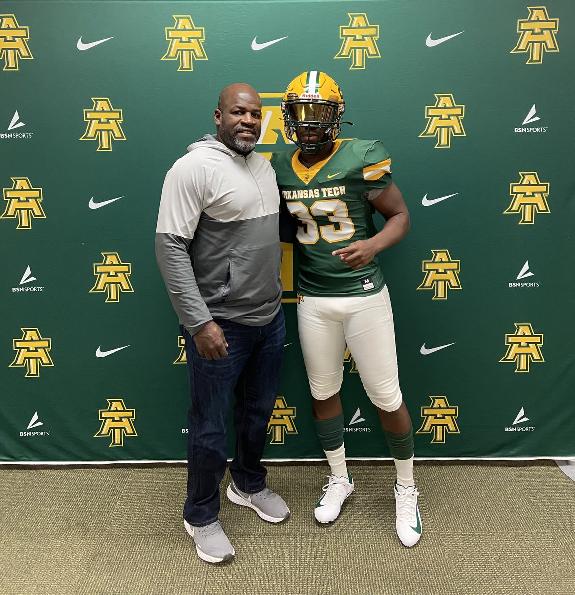 Had a great time and great visit today @ATUFOOTBALL Thank you @ATUCoachSmith for inviting me out!