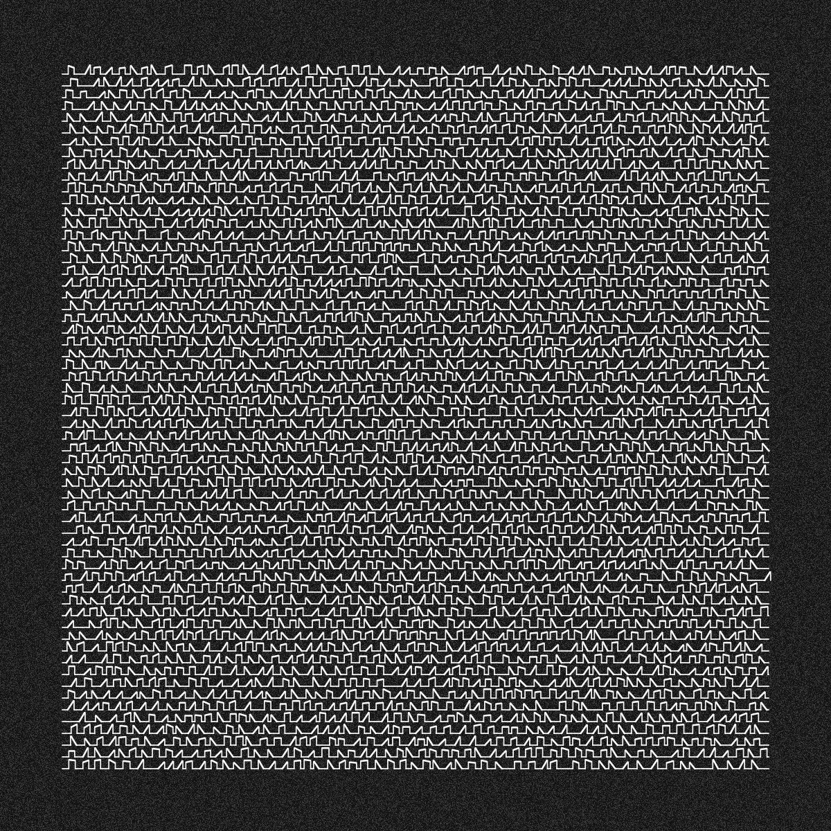 DenisovichPy's tweet image. #3 from the Manfred Mohr #RecodeRethink series

Actually finished this few days ago, but I was just procrastinating to fine tune it to perfection. Extremely happy with the end result though.

Play with it in @openprocessing 
openprocessing.org/sketch/1406728

#manfredmohr #p5jsNotP6jsRishi