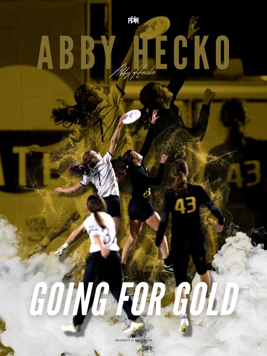 PRESENTING: ⚠️ ABBY HECKO #7 ⚠️: Watch her and UW Womens Ultimate go for gold TONIGHT at 9PM EST via the ESPNU network (@HeckoAbby via <a href="/UWElement/">UW Element</a> &amp; Rodney Chen - <a href="/UltiPhotos/">UltiPhotos</a>)