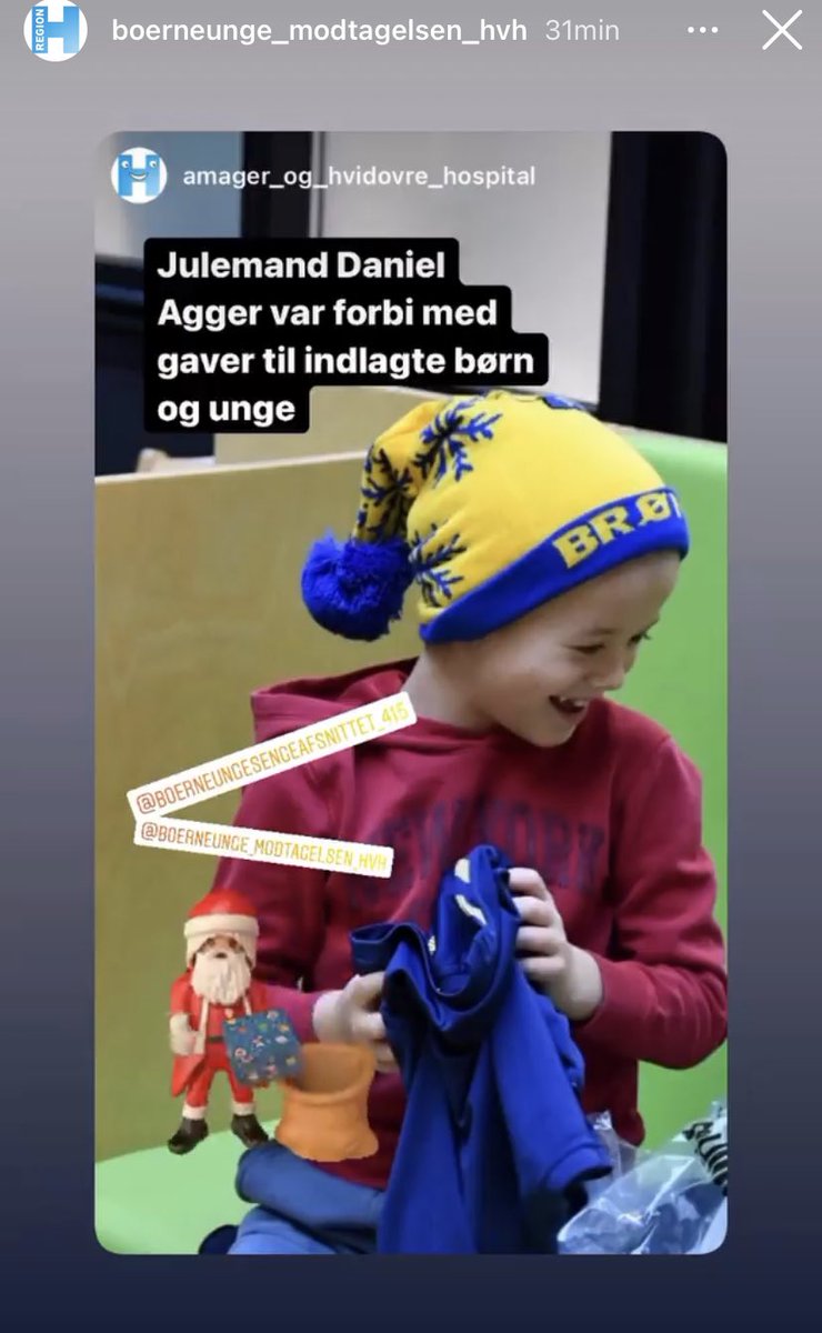 Tak til @fanafdelingen for de fine gaver. De skaber stor glæde💛💙