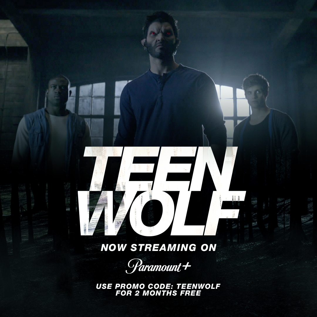 #TeenWolf is streaming on @ParamountPlus -- where you can binge all six seasons of the series in the US. If you haven't started yet, it's not too late to catch up. We're starting season 3 next! #TeenWolfBingeMonth

Use promo code TEENWOLF for 2 months free of #ParamountPlus ❤️