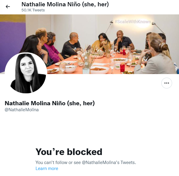 @NathalieMolina She's a coward...Truth Hurts 👇