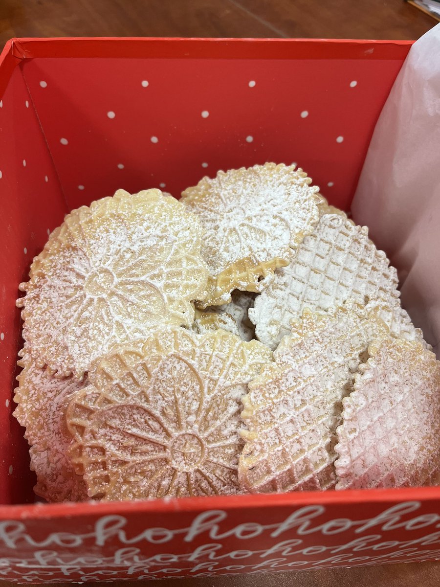 Jennifer Conboy (@jconboy4613) on Twitter photo Thank you, <a href="/Sandra61406946/">Sandra_Martini</a> for the delicious pizzelles! And thank you, Glenn, for always asking Sandra to make us the goods! 😊 #HappyTummies #HoHoHo #ItsTheMostWonderfulTimeOfTheYear
<a href="/JustinSM0920/">Justin Mauro</a> @LaurenHomeDepot <a href="/colettechimenti/">Colette</a> Thank you, <a href="/Sandra61406946/">Sandra_Martini</a> for the delicious pizzelles! And thank you, Glenn, for always asking Sandra to make us the goods! 😊 #HappyTummies #HoHoHo #ItsTheMostWonderfulTimeOfTheYear
<a href="/JustinSM0920/">Justin Mauro</a> @LaurenHomeDepot <a href="/colettechimenti/">Colette</a>