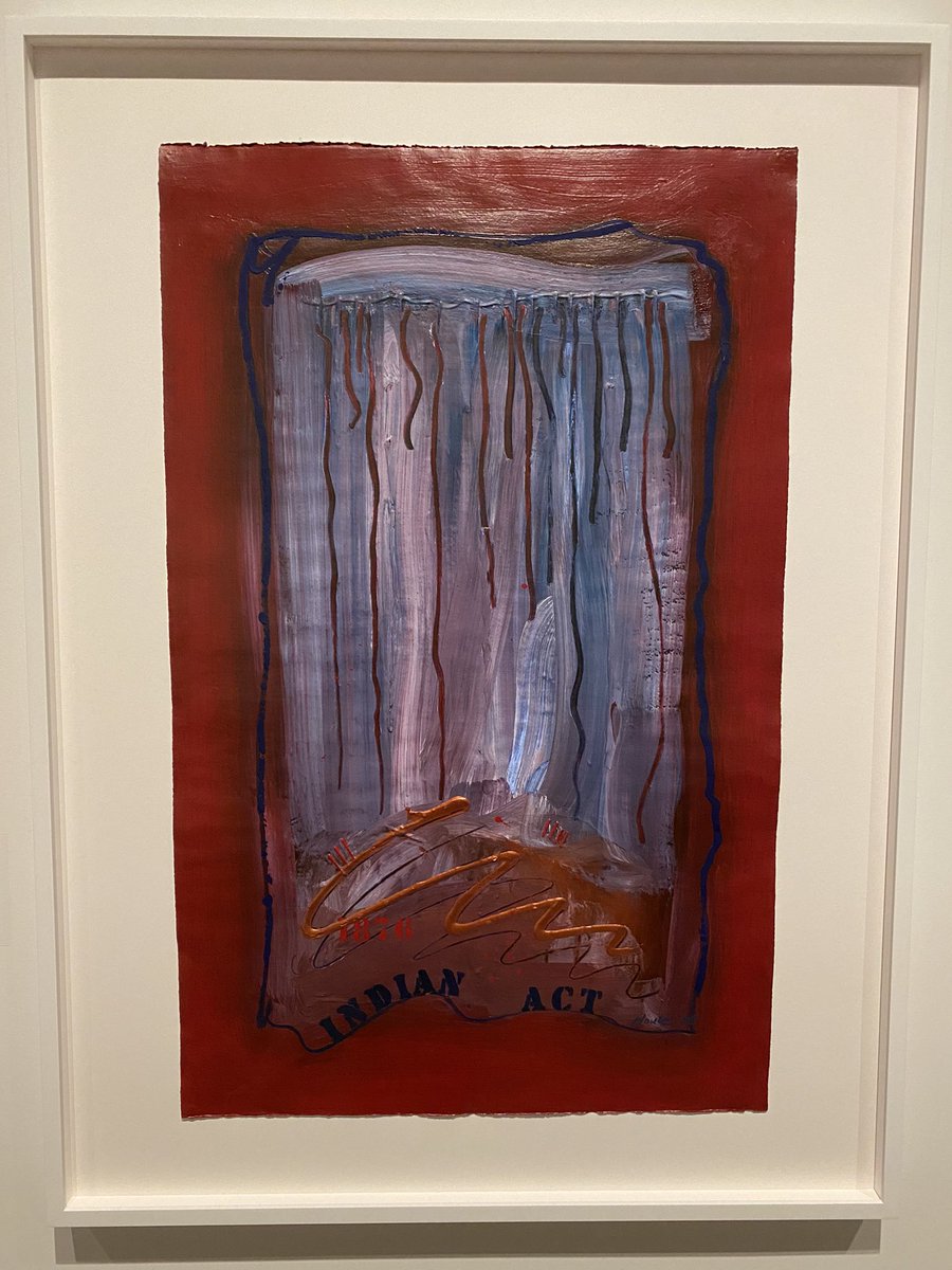 rjdurocher's tweet photo. The Robert Houle exhibit @agotoronto is amazing - it’s an excellent &amp; engaging way to learn from an Indigenous artist by looking, reading &amp; feeling. Indigenous art as pedagogy @UIEC_Tdsb @TDSB_Arts https://t.co/82zwUiZb0o