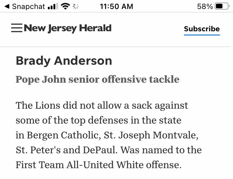 First team all NJ Herald