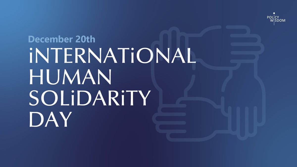 PolicyWisdom's tweet photo. A SOCIETY THAT BINDS PEOPLE TOGETHER AS ONE. That's the goal of the @UNESCO. Today is the #InternationalHumanSolidarityDay promoted by this international peace organization. As Helen Keller said: “Alone we can do so little but together we can do so much.” https://t.co/S6xK0gU0VY