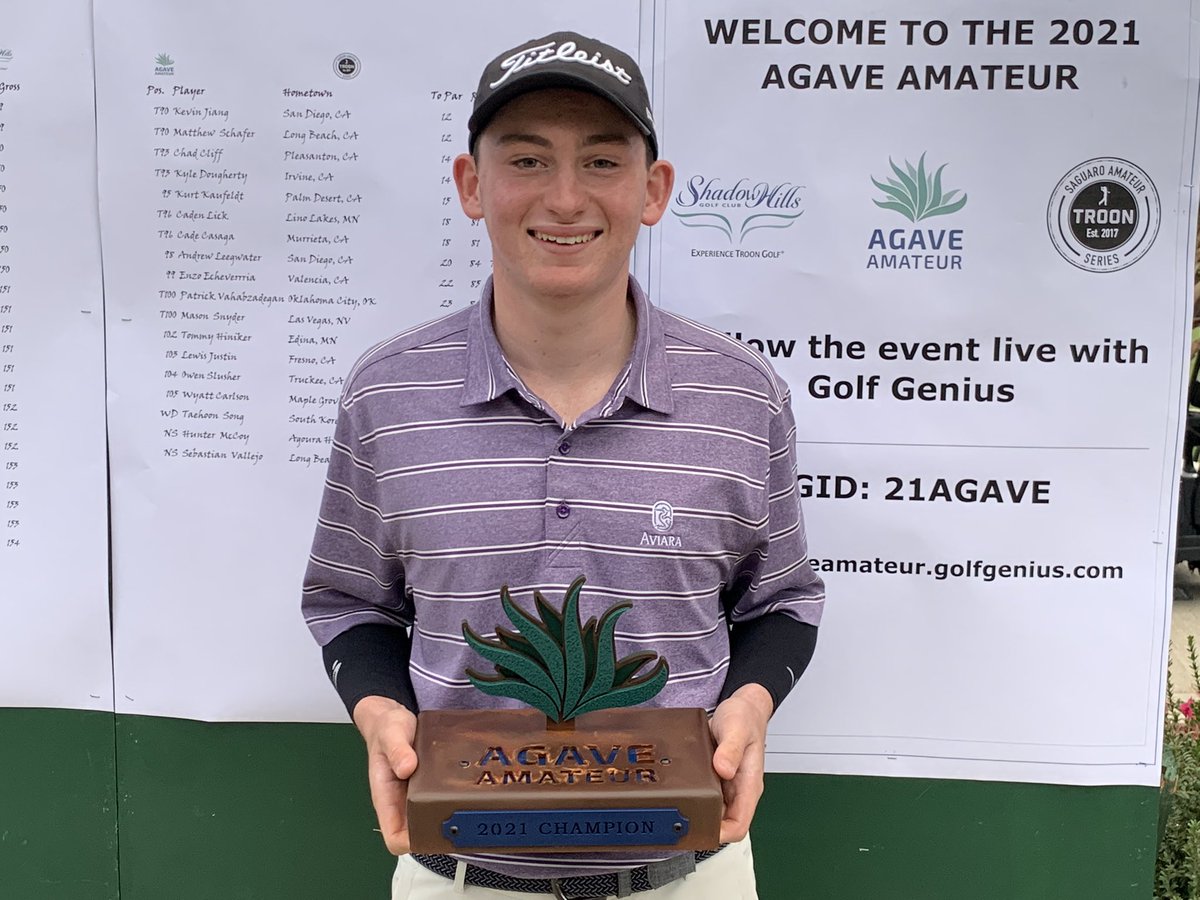 Ryan Voois is your 2021 Agave Amateur Champion! 
71-65-68-204 (-9)
Full Results ⤵️
2021agaveamateur.golfgenius.com