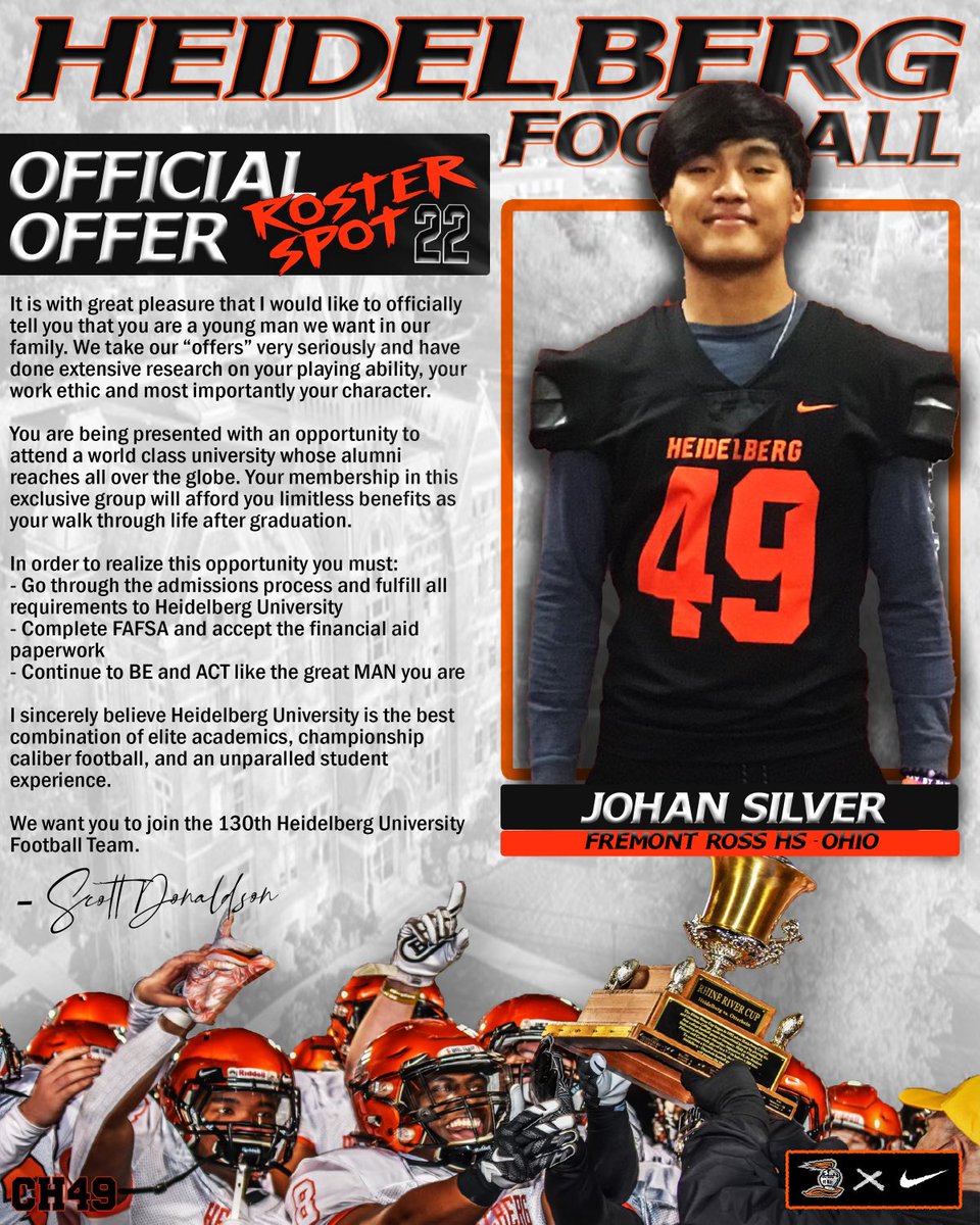 JohanSilver16's tweet photo. After a great call with @Coach_Donaldson I am extremely excited to announce I have received a offer from @BergFootball !! @ChadLon51058913 @coachripshwtime https://t.co/pY6oe4oszc