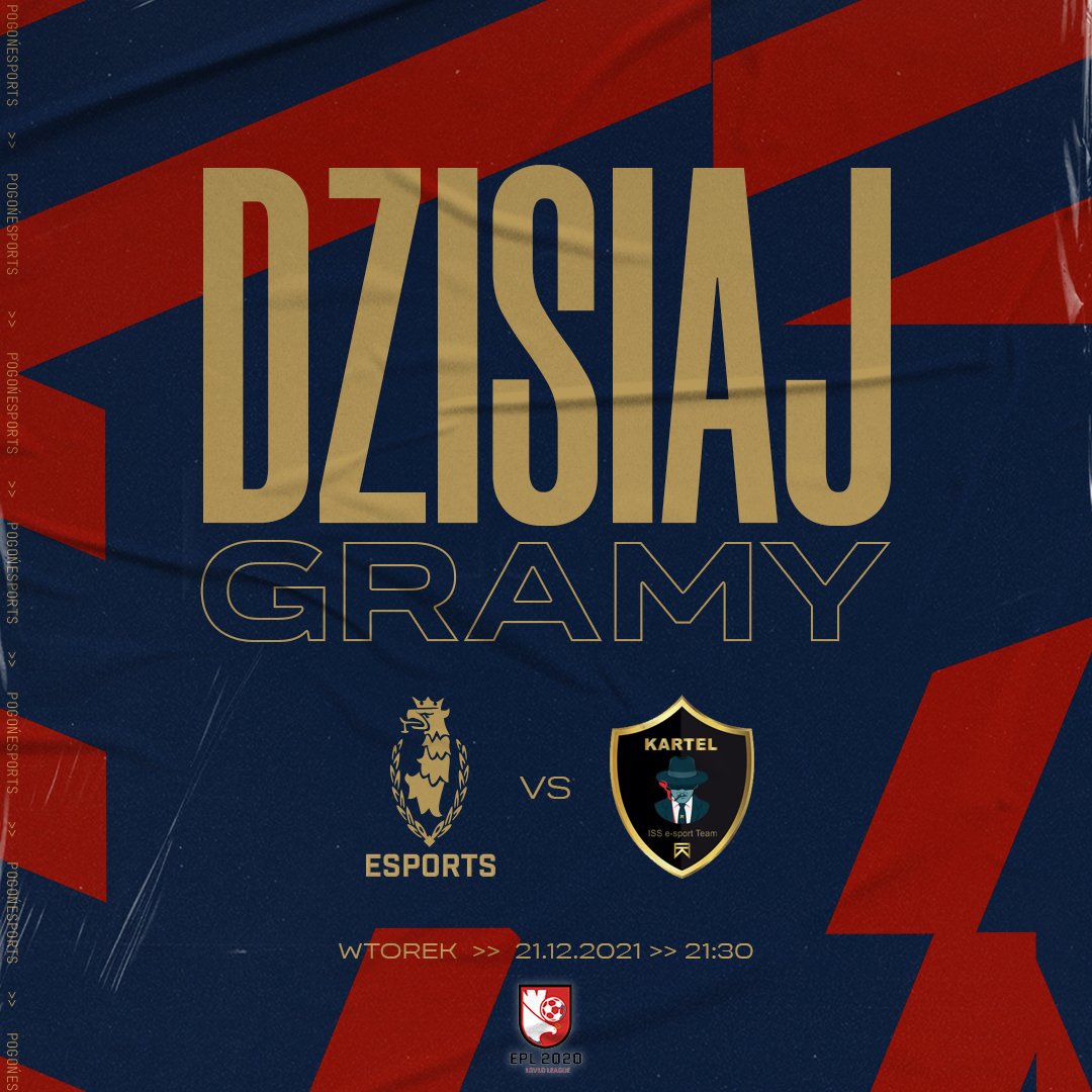 Granatowo-bordowi gotowi do walki!

Dziś rozegramy spotkanie na drużynę Kartel ISS E-Sport Team w ramach ostatniej kolejki Epl2020 League 10vs10. Spotkanie standardowo skomentuje dla was Kamil "Szwarcu" Schwarz. 😎

Widzimy się o 21:30! ⏰