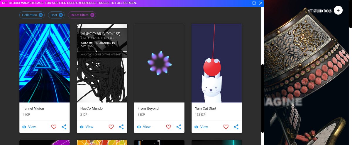 We are upgrading the marketplace again.

This time, we are adding filters, Collection Management, NFT Product pages and pagination.