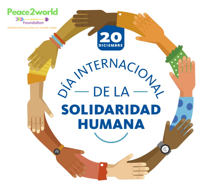 Peace2world_org's tweet photo. 20/12 se celebra el Día Intl. de la Solidaridad🌎
Como P2WF te invitamos a que puedas formar parte de esos agentes de cambio de cara al futuro y forjar juntos un mundo mejor. 😄
#peace2worldfoundation #diainternacionaldelasolidaridad #solidaridad #ONU #Agentesdecambio https://t.co/fZ5ELP21vd