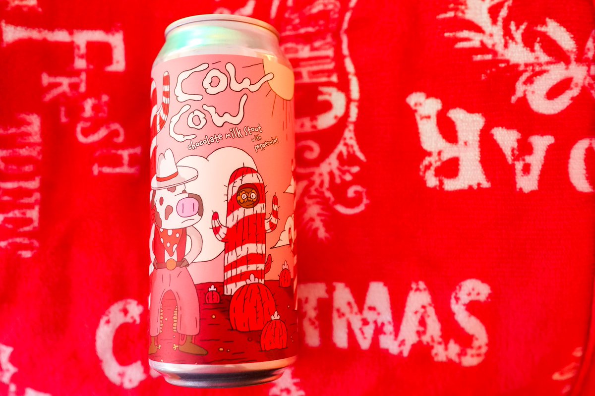 hoplightsocial's tweet photo. Toss those Candy Canes aside. This Peppermint Mocha Cow Cow Chocolate Milk Stout by @thebrewingprojekt is all you’ll need and more to get your fix this season! ♥️🤍♥️🤍 #12DaysofChristmasBeers
#craftbeer #beertography #wibeer #indiebeer #holiday #beerblogger #hoplightsocial https://t.co/f6VYaYJNPw