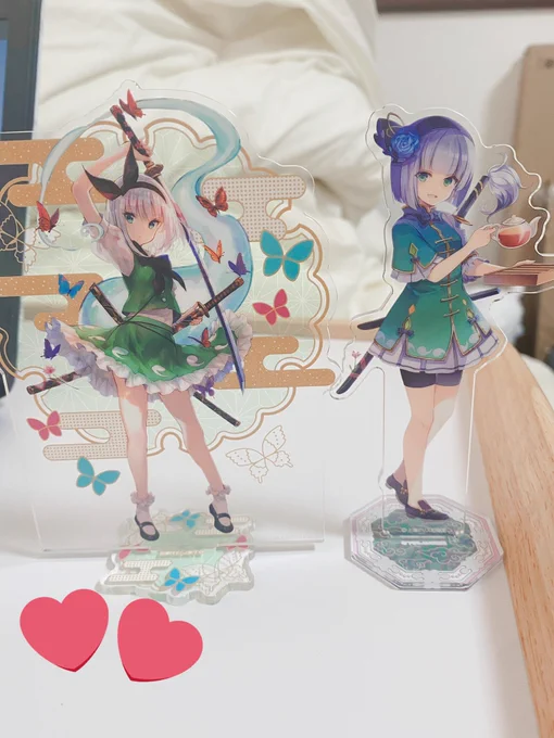 ふらーっと入ったアニメイトで見かけて即買いした妖夢ちゃんのアクスタたち!!
藤ちょこ先生の妖夢ちゃんは買わない選択肢無かったしチャイナワンピースの衣装アレンジも可愛すぎーー!! 