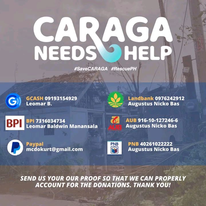 jasukedesu's tweet photo. let's share our blessings this christmas to those who are affected by the recent typhoon. any help would mean a lot π #CaragaNeedsHelp #OdettePH #OdettePHRelief https://t.co/JJhY1ToIPS
