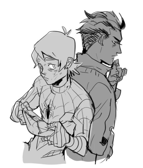 old peter/harry stuff from marvel's spider-man 2017, the first project i worked on! 