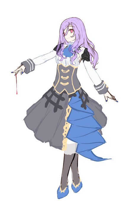 吸血姫のフィルのデザイン適当にしてたら興が乗ってしまって睡眠時間が犠牲になりました。
TS異世界トリップしたら高貴な吸血姫になってしまい、貴族の作法を叩き込まれてようやく外側だけは貴族っぽく振る舞えるようになったのに性的に弄ばれてメッキを剥がされまくるフィルちゃん……的な。 