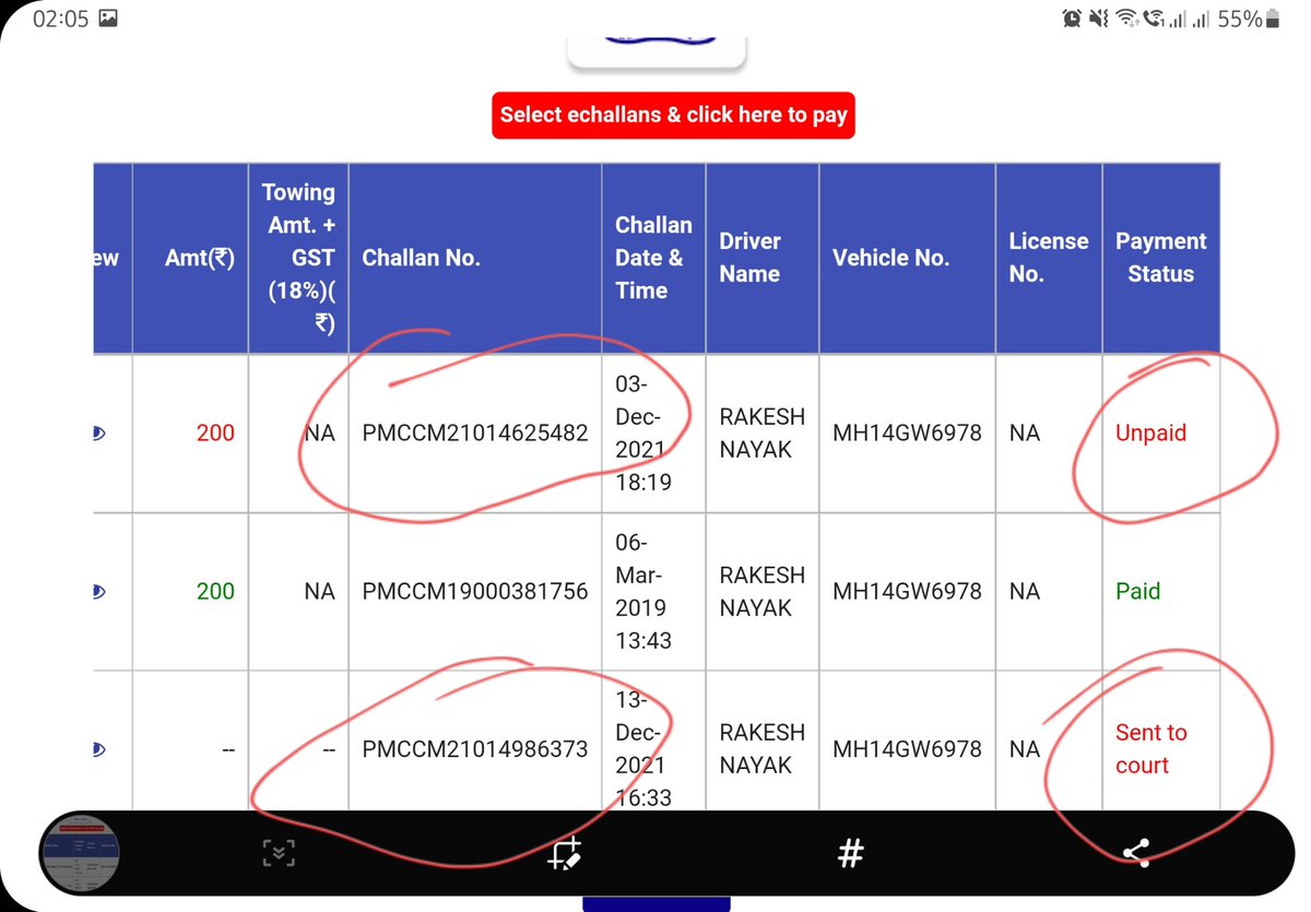 rakeshnayak044's tweet photo. Sir,

Still my challan showing sent ti court?? https://t.co/uWX7yWj7mM