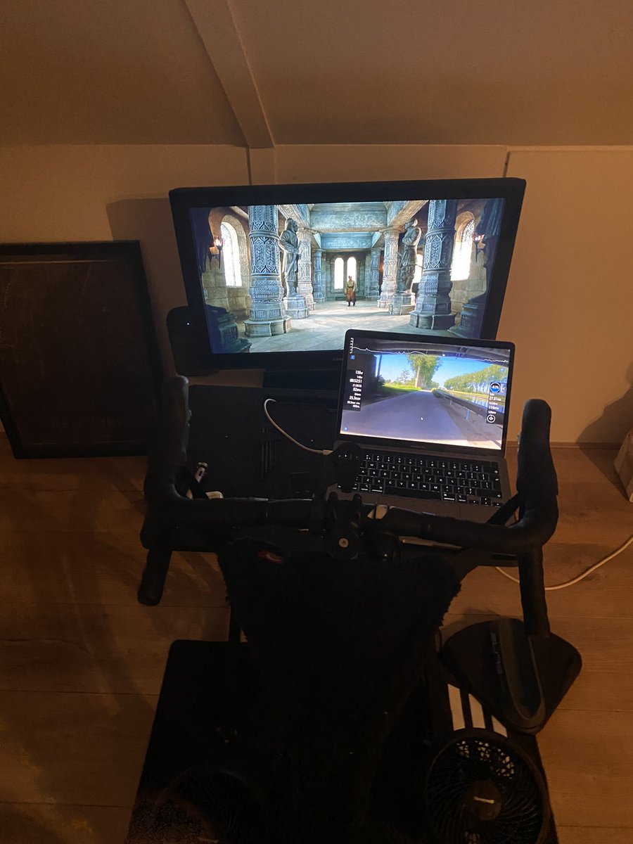 New lockdown sport. Binge-biking The Wheel of Time #lockdownNL #bingebiking