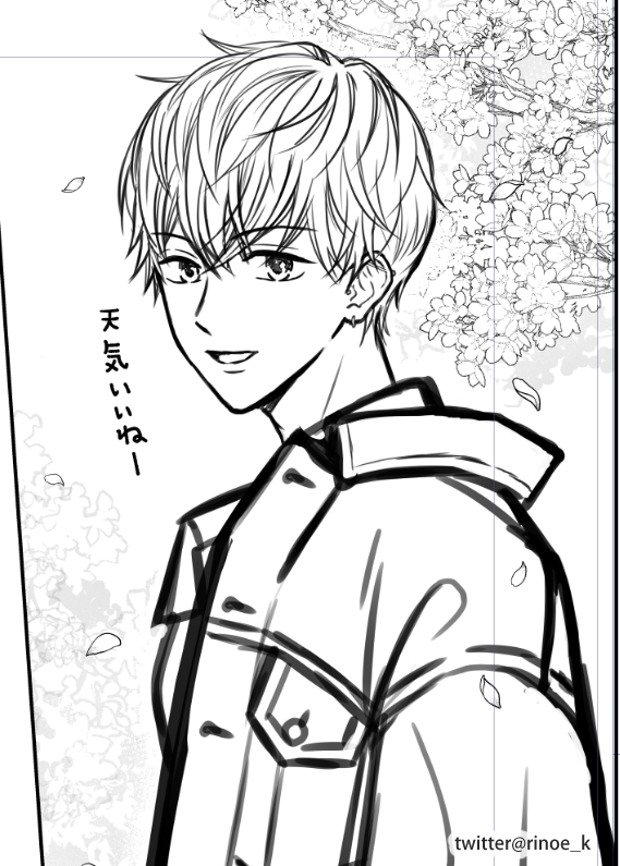 「#なまいきシュガーはほおっておけない」
連載一話目の下書き中✏️🐿
真紘はピアス多めで描いてて楽しいです🌸
(ちなみに両耳で7個…)
ピアス開いてる攻めっていいですよね~🥰