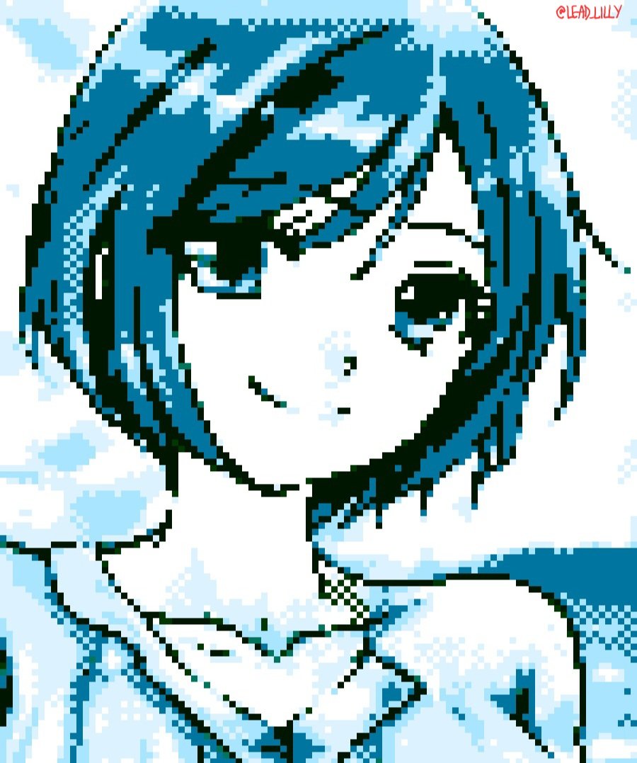 lead_lilly's tweet image. Another one in the water priest palette except this one doesn't hurt your eyes. #pixelart #retroart #gamedev #RPGart #datingsim #dndart