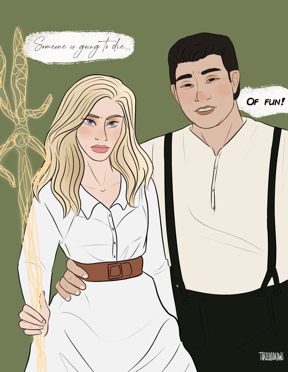 tarzelladraws's tweet photo. Thenamesh  (ง'̀-‘́)ง  vs  ᕕ( ᐛ )ᕗ. I apologize, this one is a very simple coloring job. 🥲 https://t.co/Ktqk20vviC