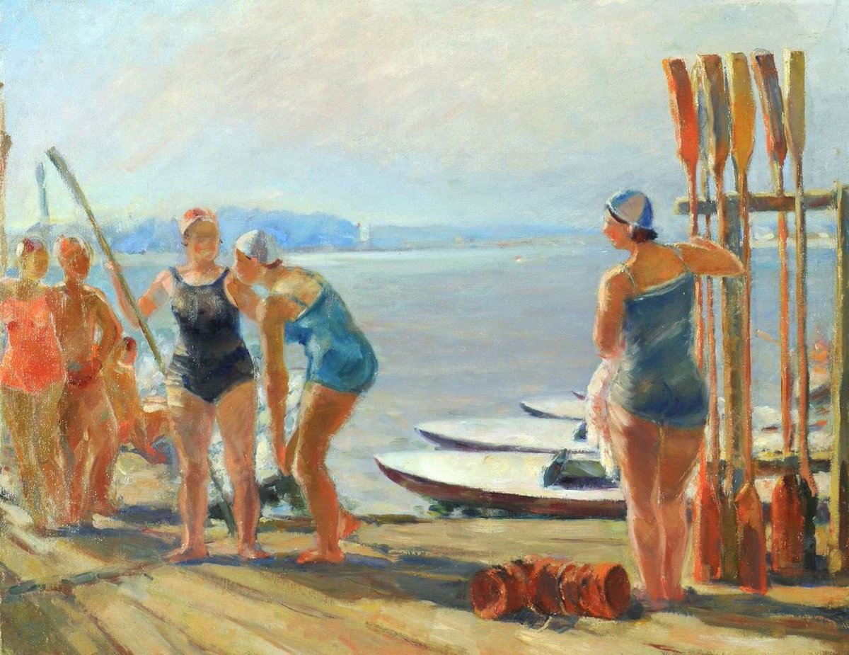 Картины ссср. Дейнека а.а. спортсменка. 1950-Е. Кашкин Владимир художник. Владимир Кашкин. На водном стадионе. 1930-Е. Александр Дейнека купальщицы.