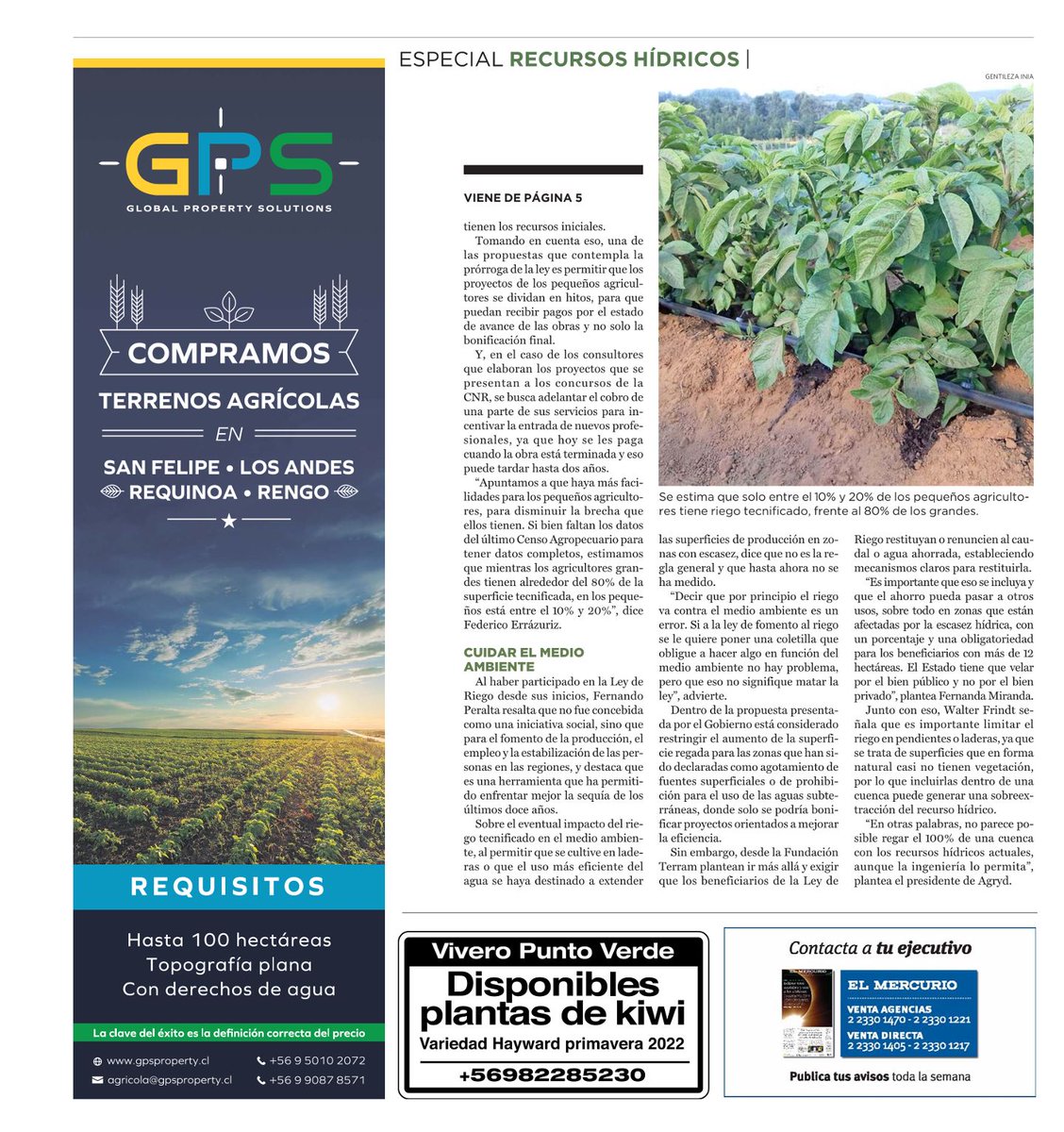 En @RevistadelCampo vemos los desafíos de la #NuevaLeydeRiego, por la que hemos trabajado colaborativamente con distintos actores.

Esperamos que la discusión se mantenga con la altura que hemos visto y con énfasis en pequeños y medianos agricultores para seguir alimentando a 🇨🇱