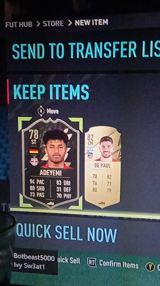 MtfcTy's tweet photo. @DannyAaronsFUT first owned pack pull adeyemi https://t.co/bk6CwVLioS